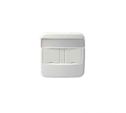 Накладка для 2хRJ45, Jussi, белый  1819-214   2TKA000604G1  ABB