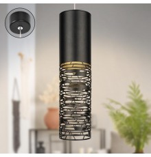 Светильник подвесной (подвес)  PL27 BK MR16 GU10 потолочный цилиндр черный  Б0061367  ЭРА