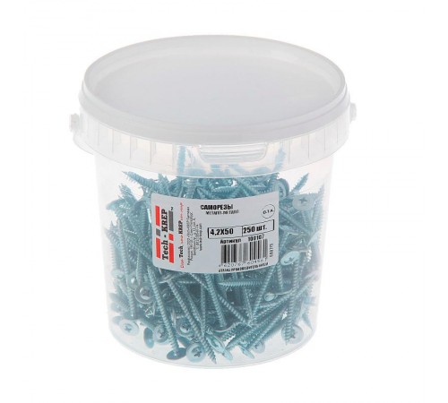 Саморез ШСММ 4,2х50 (250 шт) - ведро ( 0,93 кг)  100107  Tech-KREP