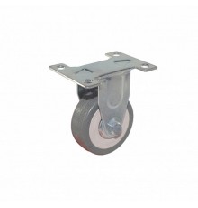 Колесо апп. неповорот, п/п обод, серая рез, подшип.скольж, площадка, D50, б/т - пакет   148491  Tech-KREP