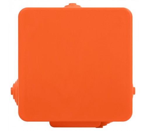 Распаячная коробка  KOR-80-80-50-7g-OR-FR огнестойкая 80х80х50мм оранжевая с гермовводами 7 вх. IP54  Б0068902  ЭРА
