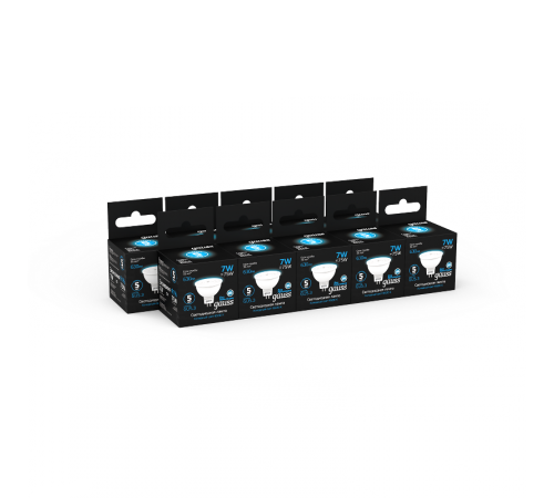 Лампа светодиодная MR16 7W 630lm 6500K GU5.3 LED 1/10/100  101505307  Gauss
