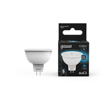 Лампа светодиодная MR16 7W 630lm 6500K GU5.3 LED 1/10/100  101505307  Gauss
