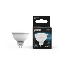 Лампа светодиодная MR16 7W 630lm 6500K GU5.3 LED 1/10/100  101505307  Gauss