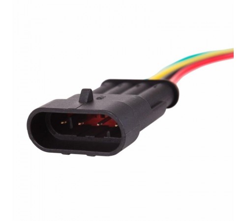 DJ7031-1.5-11 автомобильный разъем штекер с проводом 20 см (3-контактный)  16-0303-9  REXANT