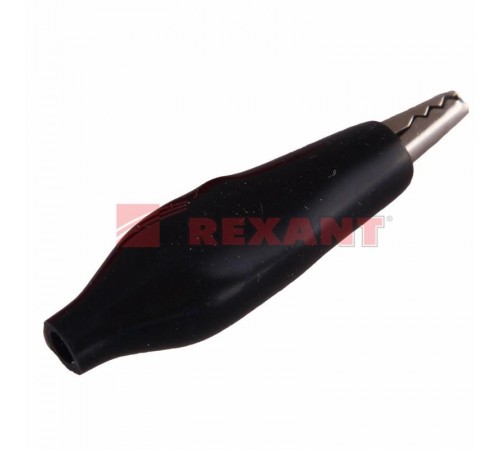 Зажим "крокодил" 5 А 46 мм в изоляторе  16-0002  REXANT