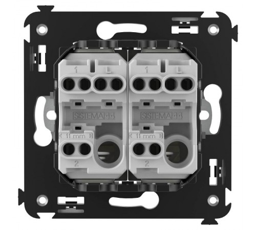 Переключатель двухклавишный в стену, "Avanti", "Ванильная дымка"  4405114  DKC