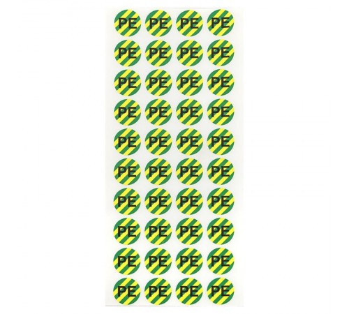 Наклейка "PE" d=20мм PROxima  an-2-07-1  EKF