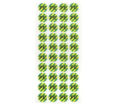 Наклейка "PE" d=20мм PROxima  an-2-07-1  EKF