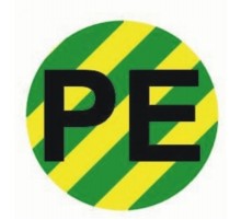 Наклейка "PE" d=20мм PROxima  an-2-07-1  EKF