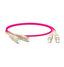 FC-D2-504-SC/PR-SC/PR-H-0.5M-LSZH-MG Патч-корд волоконно-оптич. (шнур) MM 50/125(OM4), SC-SC, 2.0 мм, duplex, 10G/40G, LSZH  378209  Hyperline