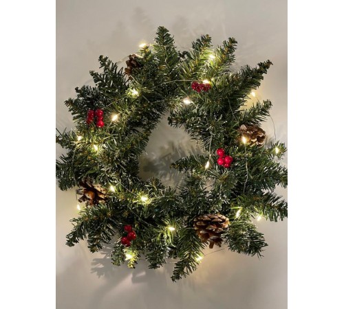 Гирлянда светодиодная  Нить 2 м теплый свет, на эл.пит.АА,  ENIN-2B,  IP20 (100/4800)  Б0041891  ЭРА