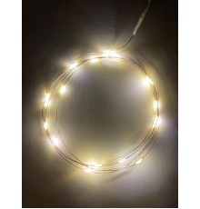 Гирлянда светодиодная  Нить 2 м теплый свет, на эл.пит.АА,  ENIN-2B,  IP20 (100/4800)  Б0041891  ЭРА