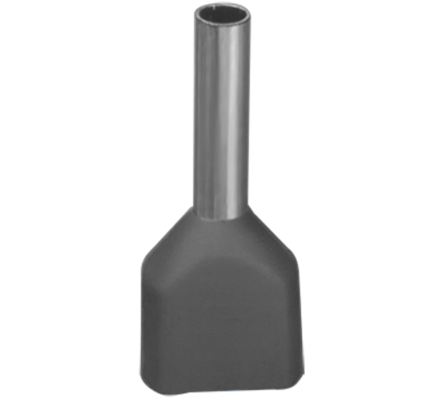 Наконечник 61 038 NET-E2-0.75-8-B50 НШВИ2, сер.2 провода (50шт/упак) 61038 Navigator