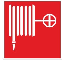 Знак F 02 "Пожарный кран" 150х150 мм, пленка самоклеящаяся ГОСТ Р 12.4.026-2001  an-f-02  EKF