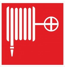 Знак F 02 "Пожарный кран" 150х150 мм, пленка самоклеящаяся ГОСТ Р 12.4.026-2001  an-f-02  EKF