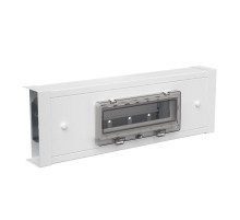 Щит для монтажа 12 устройств (корпус) с крышкой, сталь, белый RAL 9010  6288328  OBO Bettermann