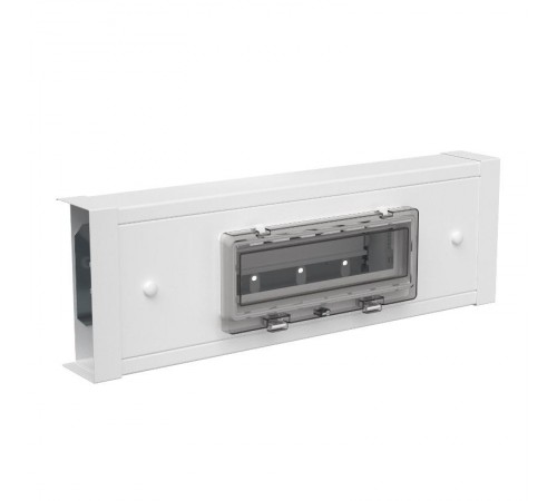 Щит для монтажа 12 устройств (корпус) с крышкой, сталь, белый RAL 9010  6288328  OBO Bettermann