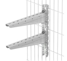 Крепление на сетку двух консолей 43х50х495 мм, горячеоцинкованное  BMF1850HDZ  DKC