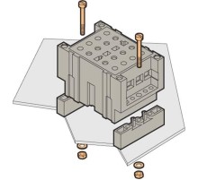 Блок TF-DS-VL Клеммный для цепей напряжения, не размыкаемый, монтаж на плату, винтовые клеммы  1SNA166503R2700  TE
