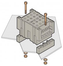 Блок TF-DS-VL Клеммный для цепей напряжения, не размыкаемый, монтаж на плату, винтовые клеммы  1SNA166503R2700  TE