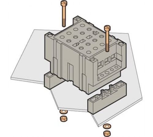 Блок TF-DS-VL Клеммный для цепей напряжения, не размыкаемый, монтаж на плату, винтовые клеммы  1SNA166503R2700  TE