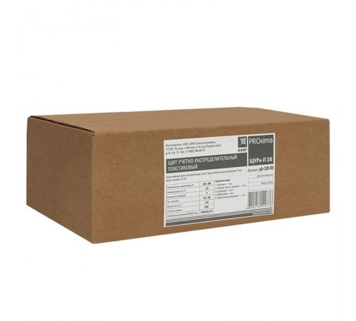 Щит учетно-распределительный навесной пластик ЩУРн-П 3/8 (ВхШхГ) 379х216х113мм IP55 PROxima  pb-3/8-55  EKF