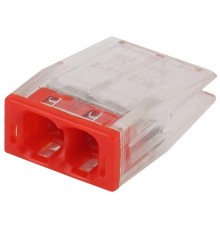 Аксессуары для клемм NO-224-22 ЭРА Клемма СМК компактная серии 202, 2 отверстия, 0,5-2,5 мм2 (упак  Б0043940  ЭРА