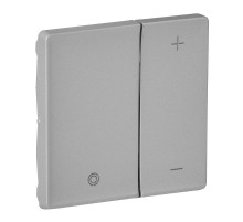 Valena LIFE Алюминий Накладка светорегулятора кнопочного  754892  Legrand