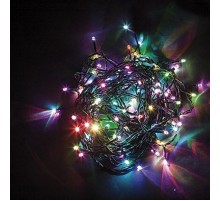 Гирлянда елочная  500 диодов  мульти, CL92   10 веток (5м) + 1.5м зеленый шнур, IP44  32376  FERON