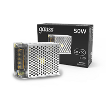 Блок питания 50W 24V IP20 1/120  202002050  Gauss