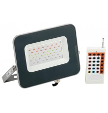 Прожектор светодиодный СДО 07-30RGB multicolor IP65 серый  LPDO7RGB-01-30-K03  IEK