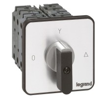 Переключатель трехфазного электродвигателя - на одно направление - PR 26 - 8 контактов - крепление на дверце  027523  Legrand