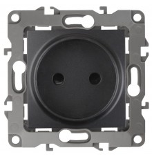 Розетка 12-2105-05 2P, 16АХ-250В,  антрацит  Б0018258  ЭРА