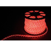 Дюралайт светодиодный 3W 50м квадр. 11х17мм 230V 72LED/м 2,88Вт/м, (2м/отрез), 2 аксесс., красный/ LED-F3W  26067  FERON