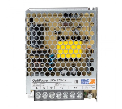Блок питания панельный OptiPower LRS 120-12 10A  328880  КЭАЗ