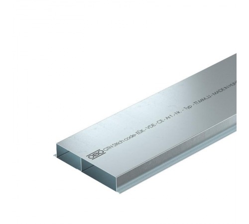 Кабельный канал для заливки в стяжку EUK 2000x190x38 мм (сталь) (S2 19038)  7400304  OBO Bettermann