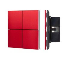 INTELLIGENT ARLIGHT Кнопочная панель KNX-304-23-IN Rose Red (BUS, Frameless) (IARL, IP20 Металл, 2 года)  039664  Arlight