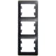 Glossa Антрацит Рамка 3-ая, вертикальная  GSL000707  SE