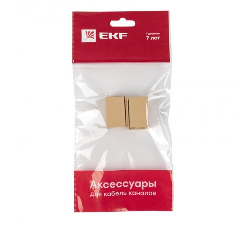 Соединитель (16х16) (4 шт) Plast EKF PROxima   под светлое дерево    conl-16-16x4   EKF 