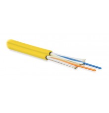 FO-D2-IN-9S-2-LSZH-YL Кабель волоконно-оптический 9/125 (SMF-28 Ultra) одномодовый, 2 волокна, duplex, zip-cord 2.0 мм  393652  Hyperline