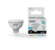 Лампа светодиодная   Elementary MR16 12V 7W 550lm 4100K GU5.3 LED 1/10/100  11527  Gauss