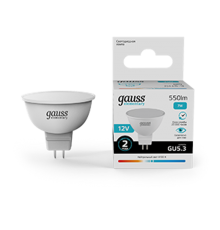 Лампа светодиодная   Elementary MR16 12V 7W 550lm 4100K GU5.3 LED 1/10/100  11527  Gauss