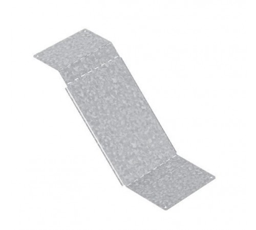 Крышка к повороту вертикальному регулируемому 100х50, толщ. 1,2 мм, гор. цинк  КПВР-100х50-1,2-ГЦ  Ostec