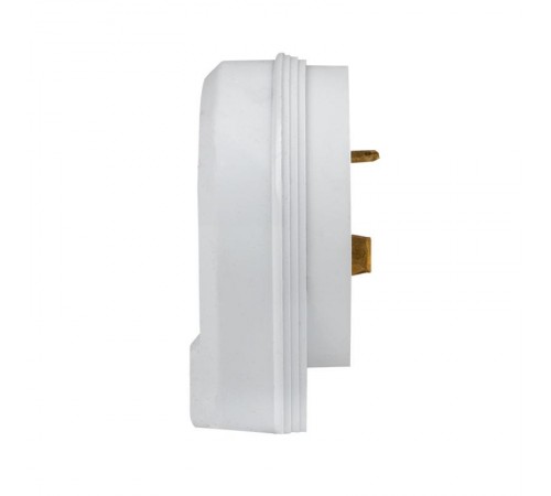 Вилка для разъема РШ-ВШ 32А 250В 2P+PE пластиковая бел.  AS-250-B-01  EKF