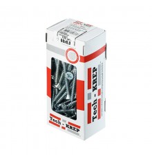 Саморезы универсальные 60х6,0 мм (100 шт) оцинкованные - коробка с окном ( 0,748 кг)  102208  Tech-KREP