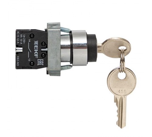 Переключатель BG61 2P с замком возвратный NO EKF PROxima  xb2-bg61  EKF