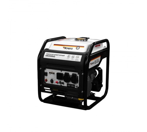 Генератор инверторный KR3500IO, 3,5кВт, 230В, 7л, открытый корпус, ручной старт  KR-16-1143  Kranz