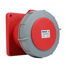 Розетка 345-125А-6h-380AC-3P+PE+N-IP67 309435  КЭАЗ