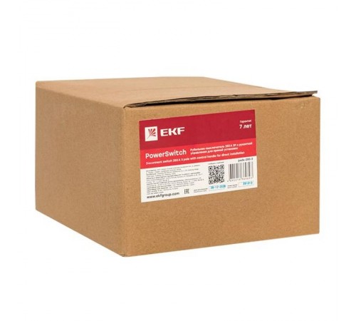 Рубильник-выключатель 250A 3P c рукояткой управления для прямой установки PowerSwitch  psds-250-3  EKF